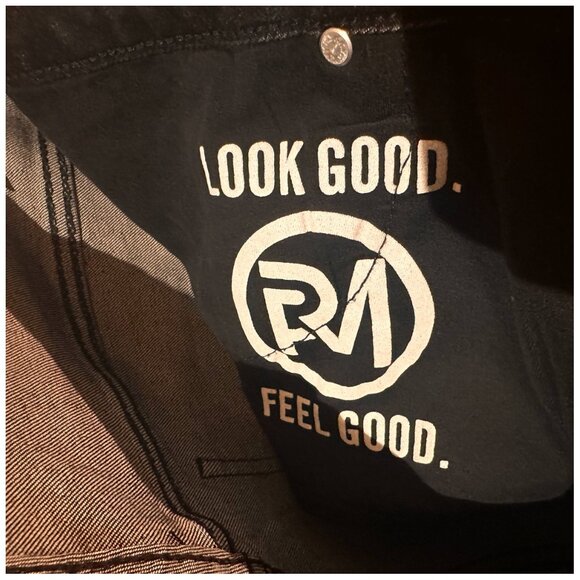 RFM Los Angeles MIA High Rise Boot Cut Ripped Distressed Dark Blue Jeans Size 22 - Picture 10 of 16